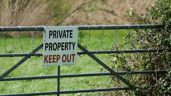 private property sign